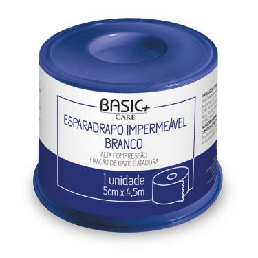 Imagem de Esparadrapo impermeável branco 5,0cm X 4,5m - Basic + Care