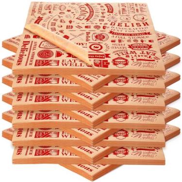 Imagem de Folhas de papel de cera Outus 1000 unidades 30x30cm resistentes a grax