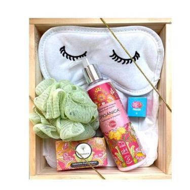 Imagem de Kit Banho Spa Orgânica Chá Branco e Gengibre 5 Produtos