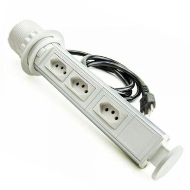 Imagem de Torre Totem Manual 3 Tomadas 20A - Branca