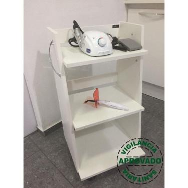 Imagem de Mesa Auxilia Para Dentistas - Aparelhos Odontokart em MDF - Deki Premium