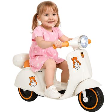 Imagem de Scooter Elétrica Infantil Bang Toys Cubi Joy Branca 6V