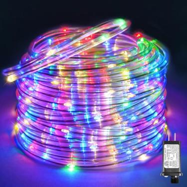 Imagem de Luzes de corda LED de 300 metros para ambientes externos, conectáveis e flexíveis com 8 modos, iluminação de corda interna à prova d'água para decoração de casa, deck, jardim, quintal, pátio, piscina