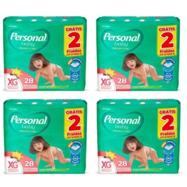 Imagem de Kit Fralda Personal Baby Protect & Sec Mega - Tam XG - 112 unidades - 