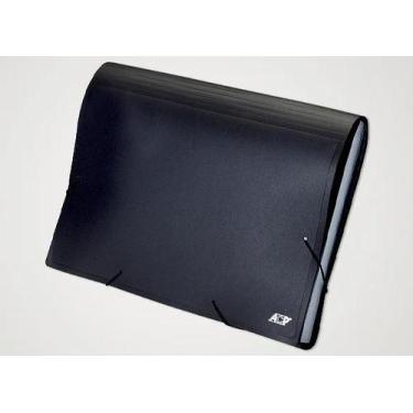 Imagem de Pasta sanfonada Acp A4 4027 com 12 divisórias preto