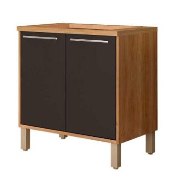 Imagem de Balcão de Cozinha Cooktop 5 Bocas Paris Sallêto, Cinamomo / Grafite