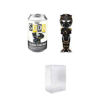 Imagem de Funko Vinyl Soda: Black Panther Wakanda Forever - Black Panther Bundled with a Byron's Attic Soda Protector