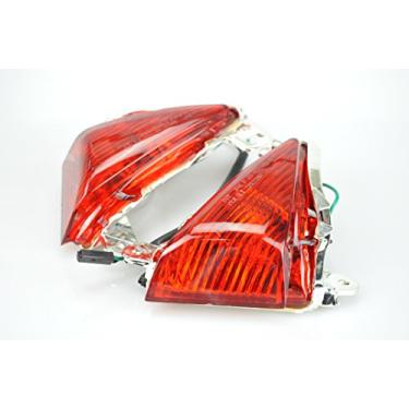Imagem de TOPZONE Compatível com Kawasaki 2008-2018 1400GTR; 2007-2013 Z1000 / ABS; ZZR1400 / ZZR1400 ABS 2006-2019; Lâmpada Idicadora Frontal Pisca-pisca apenas (Lente, cor vermelha)