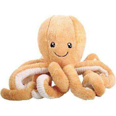 Imagem de Bichos de pelúcia de polvo HUOGUO, brinquedos de pelúcia de polvo para