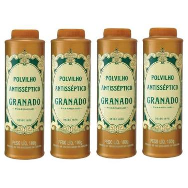 Imagem de granado tradicional talco polvilho antisséptico para pés axilas pele s