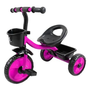 Imagem de Triciclo Infantil Vermelho Atentu com Pedal 3 Rodas Resistente Brinquedo Infantil para Criança 3 Anos Triciclo Menino com Cesto Cestinha para Passeio e Pedal Infantil (Rosa)