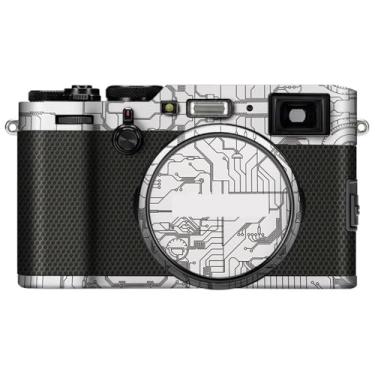 Imagem de X100F Película de câmera antiarranhões para FujiFilm X 100F Película protetora de vinil revestimento acessórios de fotografia adesivo X-100F (branco circuito)