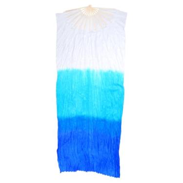 Imagem de Leque VéU Para DançA Do Ventre - Leque Grande Para ApresentaçõEs De DançA(Água)