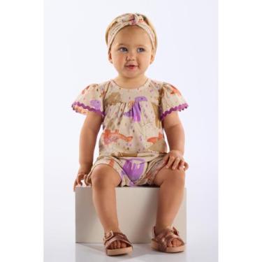 Imagem de Macaquinho e Faixa Dino para Bebê Up Baby, P