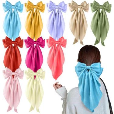 Imagem de Laços de cabelo Mlurcu para mulheres e meninas, 10 peças de fita de ce