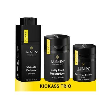 Imagem de Conjunto de cuidados com a pele Lumin Kickass Trio hidratante diário p