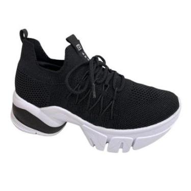 Imagem de Tênis Feminino Knit Flow Ramarim 22-80234 Preto-Feminino