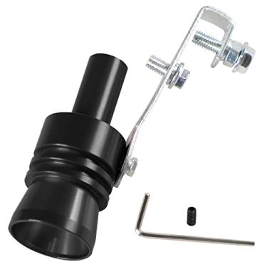Imagem de YESHMA Universal Black Turbo Sound Whistle Silenciador de cachimbo de som simulador de som de tubo traseiro compatível com motocicleta, caminhão, carros, motocross e scooter (GG 1 pacote)