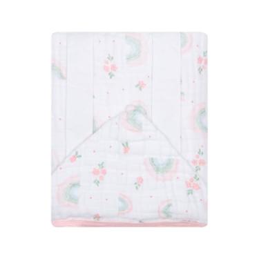 Imagem de Toalhão De Banho Avental Papi Soft Estampada 1,0M X 80Cm, 1 un, Arco de Flores, Rosa