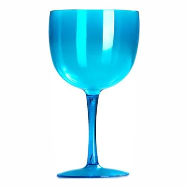 Imagem de Kit 15 Taças Gin 580ml Acrílica - Aloha (Azul Neon)