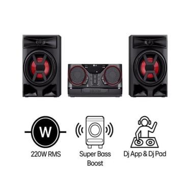Imagem de Mini System LG XBOOM CK43N - 220W RMS, Graves Potentes, Multi Bluetooth, Modo Rádio FM - CK43N