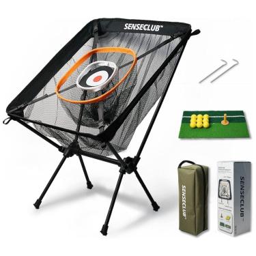 Imagem de Kit de Treino de Golfe para Quintal com Rede, Tapete e Bolas - Alvo para Chip - Presente Divertido para Prática de Golfe em Casa,SENSECLUB.