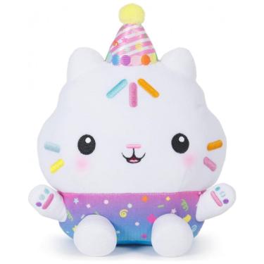 Imagem de Gabby`s Dollhouse Celebrações, Pelúcia Cakey Cat Festa de Confeitos, Animal de Pelúcia Interativo de 25cm com Sons, Brinquedo para Meninas