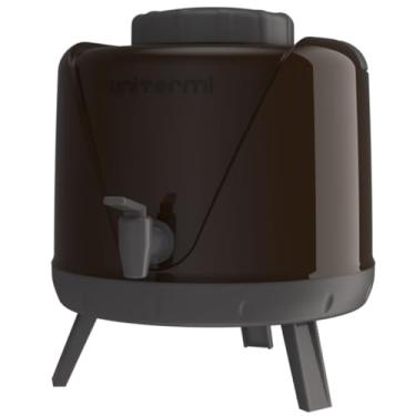 Imagem de Garrafão Botijão Térmico 5 Litros Galão Garrafa Térmica com Torneira Pezinho Unitermi (MARROM)