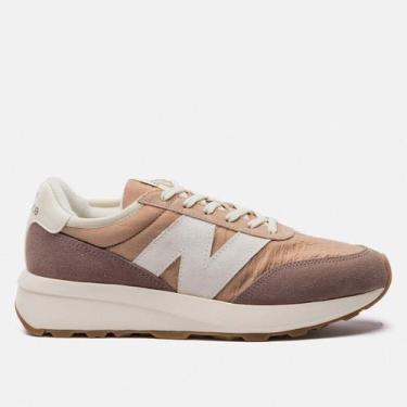 Imagem de Tênis New Balance 370v1 Unissex, Marrom claro, 37