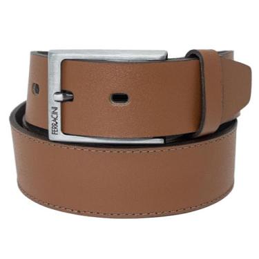 Imagem de Cinto Masculino Ferracini 24h Estreito Social Couro, Marrom havana, 11