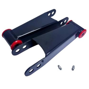 Imagem de Manilha de redução de queda traseira compatível com Chevy Silverado GMC Sierra 1500HD 2500HD 3500HD 3500HD 2WD 4WD kit de suspensão de mola de folha 410730