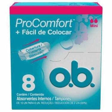 Imagem de Absorvente O.B Pro Comfort Mini - 8 Unidades - Johnson Johnson