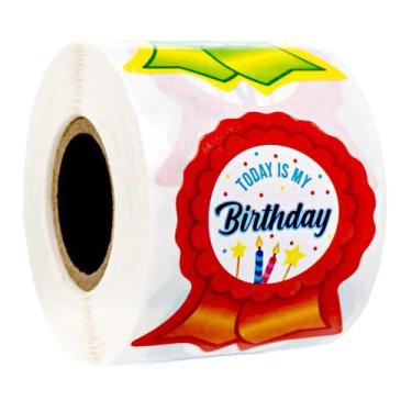 Imagem de Adesivos SBLABELS Birthday Ribbon 250 Kids School Birthday