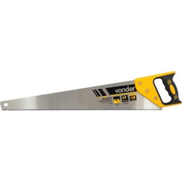 Imagem de Serrote 24 Aço Carbono Tripla Afiação Cabo Plástico Vonder