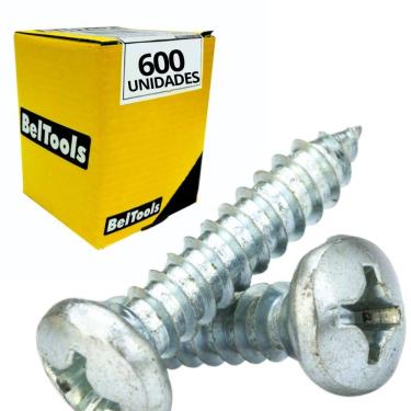 Imagem de 600 Parafusos Aut Atarraxante 3.5x25mm Cabeça Panela Belenus