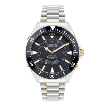 Imagem de Relógio Technos Masculino Ref: Wt2050ain/1a Skydiver Anadigi Bicolor