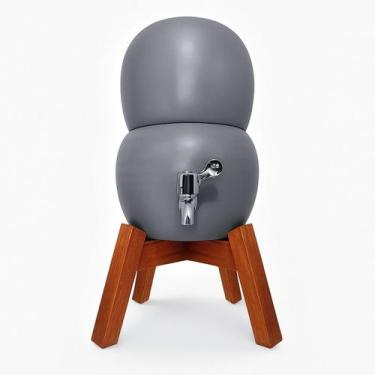 Imagem de Filtro De Água Bebedouro Barro Purificador Colmeia Cinza 6l - Artesana