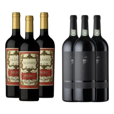 Imagem de Kit 6 Vinhos Premium 3 Alamos + 3 Alma Negra - Alamos Alam Negra