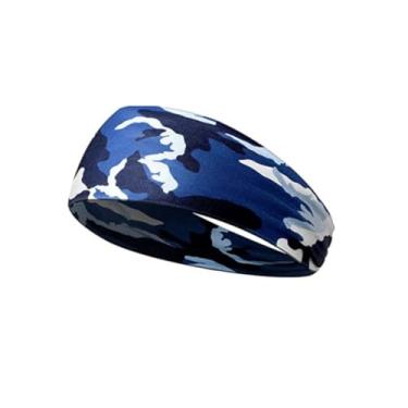 Imagem de Bandanas esportivas para homens, faixa de suor para treino com absorção de umidade para corrida, faixa de cabelo para mulheres e homens