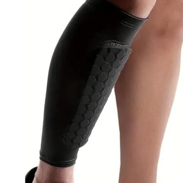 Imagem de 1 peça de caneleira de futebol leve manga de compressão para panturrilha para futebol, beisebol, boxe, taekwondo