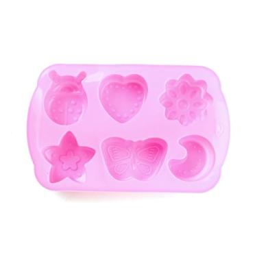 Imagem de Inseto, lua, estrela, coração, flor, faça você mesmo, moldes de fondant de silicone para decoração de bolos, cobertura de cupcake, pasta de chocolate, doces, goma de polímero, argila, 105 x 167 x 24