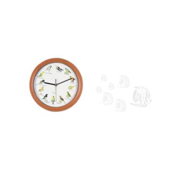 Imagem de Fenteer Relógio de Parede de Espelho Acrílico Melódico Aviário com Adesivos Decorativos para Pendurar Na Cozinha, Sala de Estar E Decoração de Casa