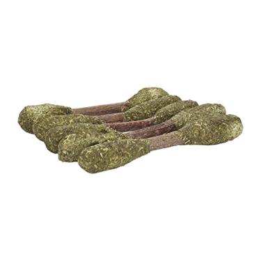 Imagem de Phefop Varas de Mastigação de Coelho 5 Peças, Brinquedo de Moagem de Dentes de Grama de Alfafa para Hamsters, Varas de Grama de Mastigar Seguras para Cobaias e Animais de Estimação Pequenos