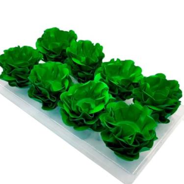 Imagem de Kit com 120 Forminhas para Doces Finos em Formato de Flor – Linha Style Elegante – Ideal para Casamentos, Aniversários e Festas Sofisticadas(Verde Bandeira)