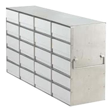 Imagem de Freezer Rack Solutions USA UF-452-100 Rack vertical para freezer com caixa e divisor (100 células), caixa 4 x 5