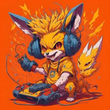 Imagem de Adesivo de Parede Estilo Anime Monstros Fofinhos Decoração Infantil 30x30cm