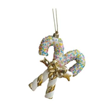 Imagem de IEUDNS Enfeite de Natal para pendurar na árvore, decoração natalina para árvore de Natal, enfeite de Natal pendente para o Ano, decoração de interiores, Bengala