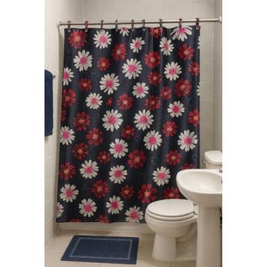 Imagem de Box Banheiro, Cortina para Box Tecido Poliester Impermeavél 180cm X 180cm Múltiplas Estampas de Temas(B-107)