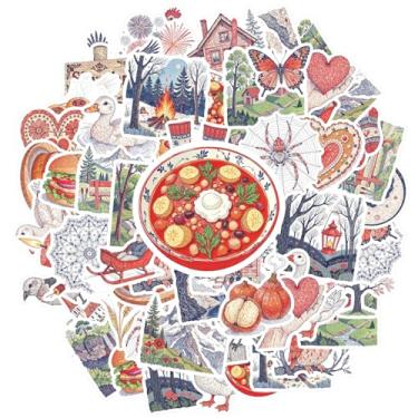 Imagem de 35 peças, natureza, animais, comida, aventura, estações, animais, adesivos, brinquedo, material escolar, detalhado, material escolar, para laptop, álbum de recortes, adesivo, guitarra, faça você mesmo