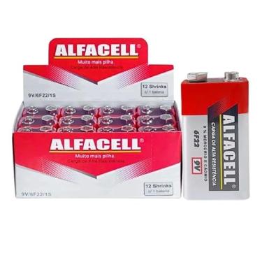 Imagem de Baterias alfa 9V, Pacote com 12 Unidades